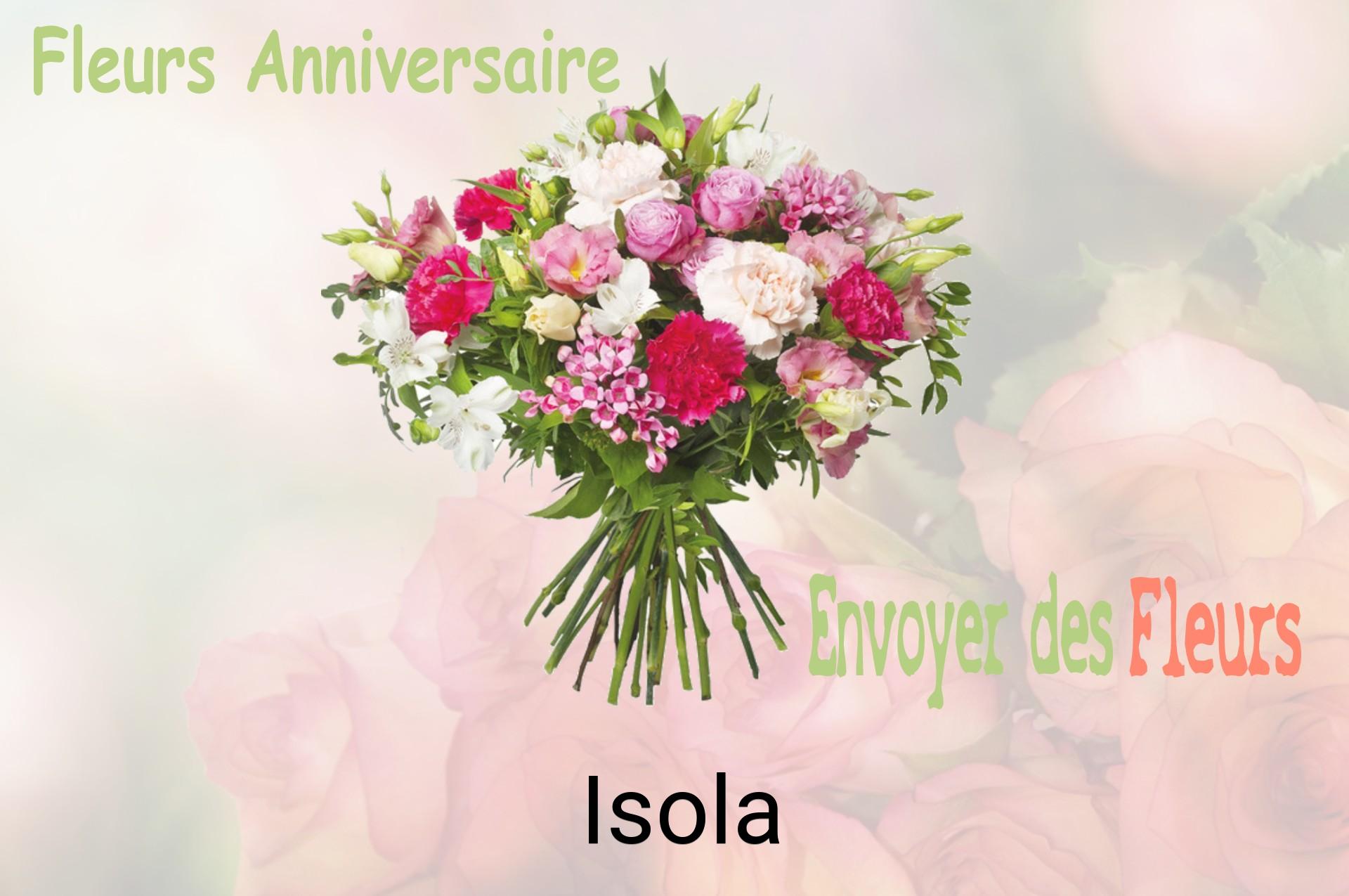 Bouquet de fleurs d’anniversaire livré à Isola